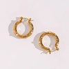 Golden Pearl & Crystal Hoops